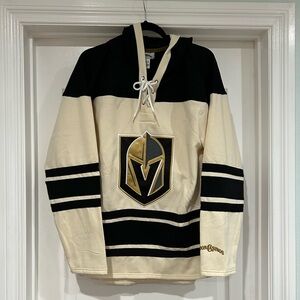 Vegas Golden Knights Rockaway Lace-Up Pullover Hoodie Oatmeal